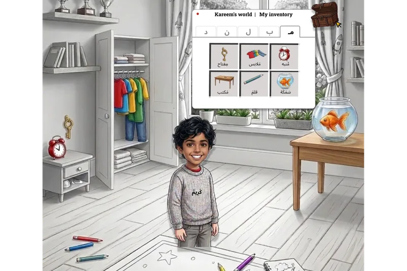 Child showing a project